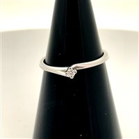 Anello Donna in Oro bianco Diamante Cianfrone Gioielli ANOR-5-198